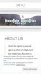 Mobile Screenshot of mountain-ministries.org