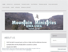 Tablet Screenshot of mountain-ministries.org